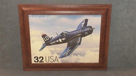 CORSAIR Classic American Aircraft 1997 32c Stamp Framed Canvas Art Print - $50.00