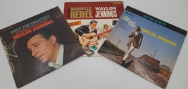 Vintage - Waylon Jennings - Vinyl LP Three Album Bundle - £23.03 GBP