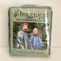 Frogg Toggs Adult Emergency Poncho One Size Fits All 44&quot; x 40&quot;  Ultra-Lite NEW - £9.90 GBP