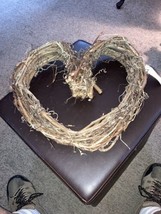 Heart Shape Grapevine Wreath 12&quot; Wall  Craft Base. Great for Valentines ... - £7.59 GBP