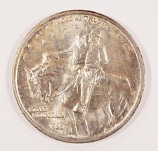 1925 50C Pierre Mountain Commémoratif Demi Dollar Choix Bu - £79.02 GBP
