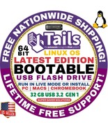 TAILS OS LINUX 6.8.1 Bootable USB Flash Drive, 64-Bit, Works on Mac &amp; Wi... - $222.02 MXN