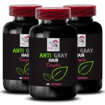 Brilliant Shine - ANTI GRAY HAIR COMPLEX - Biotin Gloss 3 Bottles 180 Ca... - $51.26