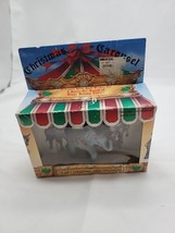 Christmas Carousel A Gift Christmas Tree Elephant Ornament 3&quot; x 2.5&quot; Vintage - £6.79 GBP