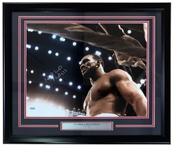 Evander Holyfield Signed Framed 16x20 Boxing Stare Photo Steiner Sports - £189.39 GBP