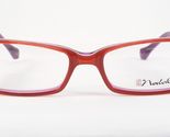 Nodoka Charmant ND10140 RE Rot-Orange / Weiß / Lila Seltene Brille 49-16... - $85.91
