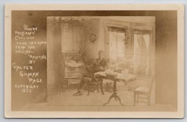 RPPC President Coolidge Took Oath Photo of Walter Page Painting Postcard I24 - £10.35 GBP