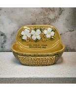Vintage Ceramic Great Smoky Mountains National Park Yellow Painted Spong... - $31.86 CAD