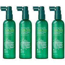 Pack of (4) New Thicker Fuller Hair Nourishing Daily Scalp Tonic, Green, 4 Fl Oz - £27.17 GBP