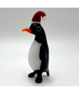Murano Glass Handcrafted Unique Lovely Penguin Figurine, Size 1 - £17.25 GBP