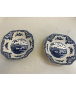 Johnson Bros 1883 Old Britain Castles Blue 6&quot; Cereal Bowls England Set Of 2 - €16,22 EUR