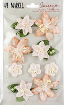 49 And Market Stargazers Paper Flowers 9/Pkg-Peach Sorbet - £7.46 GBP
