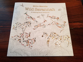 Millie Marotta Wild Savannah A Coloring Book Adventure (NEW) - £7.89 GBP