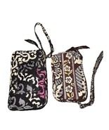 2 Retired Vera Bradley Wristlets Wallet Tech Case Card Canterbury Slate ... - $14.95