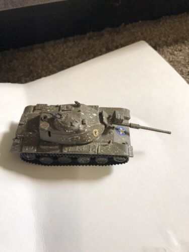 Zylmex T 401 M60 A1 Tank Vintage Metal die cast 1.87 scale Hong Kong collectable - $22.28