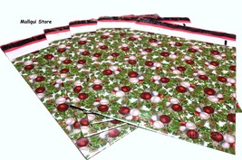 100 CHRISTMAS DESIGN POLY MAILING BAGS 10 x 13 MAILER SHIPPING PLASTIC E... - £14.08 GBP