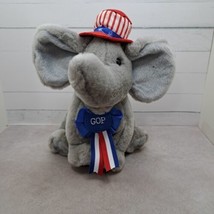 A&amp;A 7” Plush Republican Elephant Gray GOP Uncle Sam Hat - £9.36 GBP