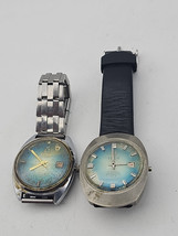 Two Titus wind up wrist watches V.I.P 21 jewels 7956 &amp; Titus Caruda 560-... - $119.93