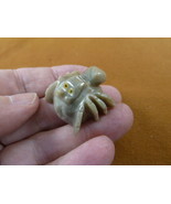 Y-SPI-34) little gray tan TARANTULA spider gem stone carving SOAPSTONE s... - €7,40 EUR