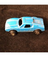 Tootsie Lamborghini Car Diecast Blue Paint Rubber Wheels 1 7/8&quot; Long - £6.66 GBP