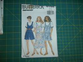 Butterick 6166 Size Xs S M Misses&#39; Jumpsuit Top Very Easy - £10.13 GBP