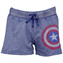 Captain America Symbol Juniors Sleep Shorts Blue - £19.60 GBP+