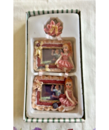Vtg. Pink &amp; White 3-D Ballerina Hanging Picture Frame Duo - NEW! - $16.82