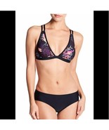 SPLENDID ELECTRIC BLOOM PRINT HALTER TOP, BLACK/PINK, SIZE: XS, NWT - $27.34 CAD