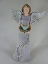Giftcraft Life Well Styled Angel Figurine with nest and Eggs 10" - $28.59
