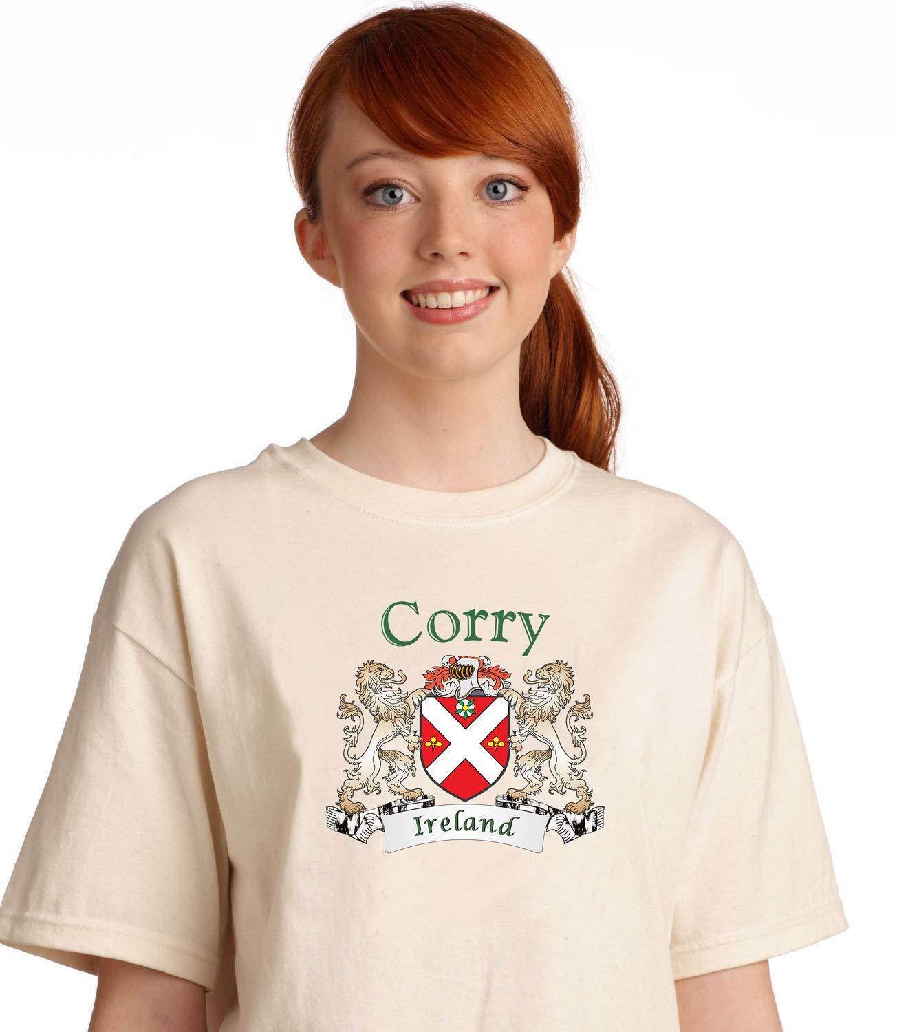 Corry Irish Coat of arms tee Shirt in Natural - $15.63+