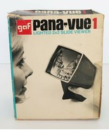 Vintage GAF Pana-Vue 1 Lighted 2x2 Slide Viewer Original Box Untested - $27.27 CAD