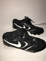 Nike Men&#39;s Football Soccer Baseball Cleats #317087-011 Black/White Size 9 - £30.97 GBP