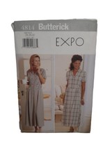 Vintage Butterick 4814 Sewing Pattern Occasion Midi Dress Size 18 20 22 ... - £6.07 GBP