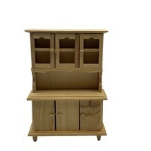 EHI Dollhouse Furniture Wooden Cabinet 5 1/2 Inches Chest Unpainted DIY - £10.23 GBP