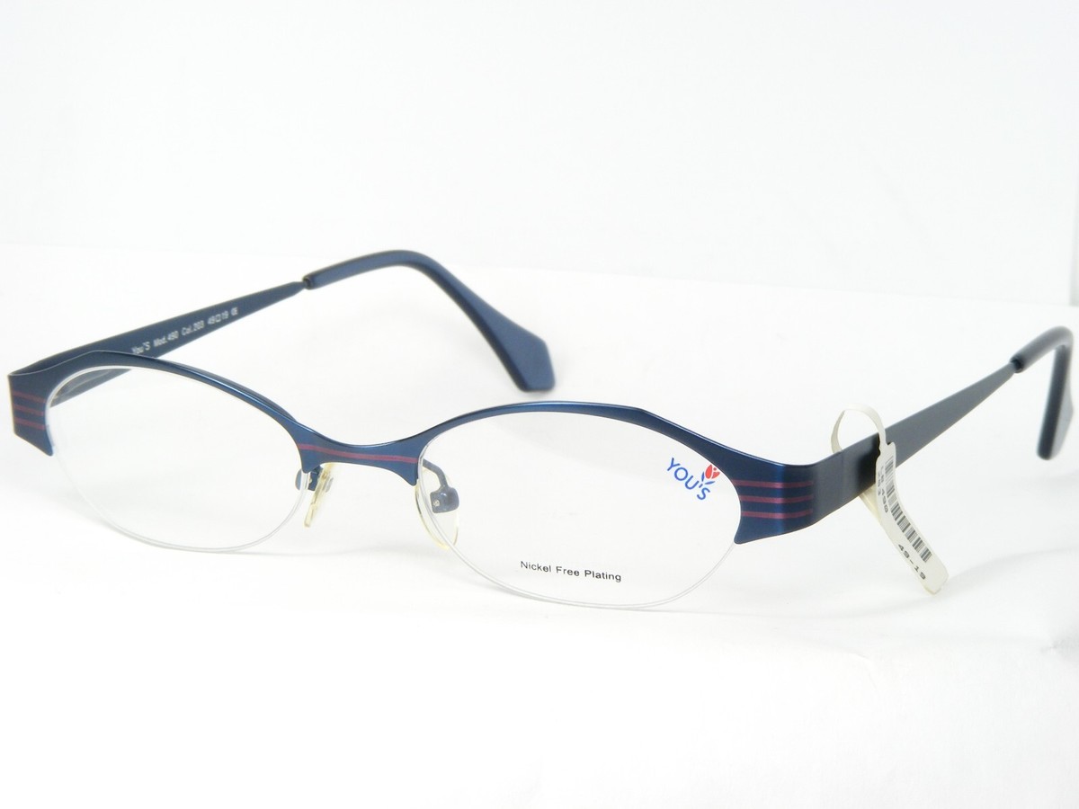 Lunettes De Vue YOU&#39;S 490 203 BERRY BLUE / PURPLE Monture 49-19-140mm - $71.25