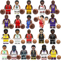 21Pcs NBA Basketball Super Star Minifigures James Durant Curry Kobe Mini... - $27.59