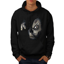 Wellcoda Zombie Skull Mens Hoodie, Monster Casual Hooded Sweatshirt - £25.87 GBP+