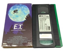 ET Extra Terrestrial E.T. on VHS Green Black Tape with Slipcase 1988 Movie - £11.91 GBP