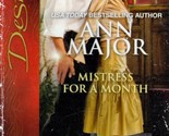 Mistress For A Month (Silhouette Desire #1869) by Ann Major / 2008 Roman... - $1.13