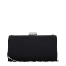 Jimmy Choo Black Satin Clutch Bag Women - $779.99