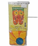 Flip Flop Outdoor Flag Banner Summertime Large 28&quot; x 44&quot; Evergreen NAT - $12.82