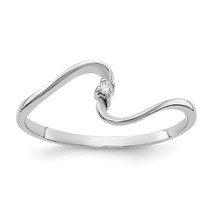 14K White Gold AA Diamond Ring - £95.11 GBP