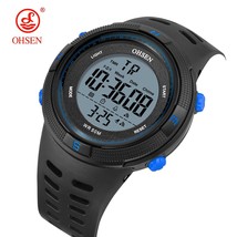 Digital Led Men Sport Watch reloj hombre Black 50M Diving Silicone bracelet men  - £23.12 GBP