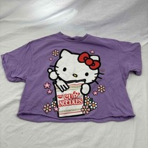 Hello Kitty Cup Noodles Unisex T-Shirt Purple Short Sleeve Crew Neck 2X-... - £11.07 GBP