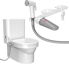 Ultra-Slim Toilet Bidet Sprayer Attachment, Adjustable Cold Fresh Water - £41.49 GBP