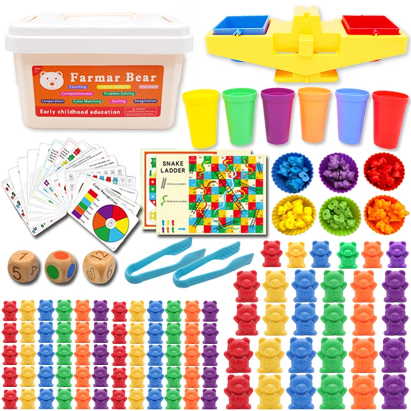 Montessori Educational Toys for Children Weight Bear Counting Math Games Sensory - £8.75 GBP+