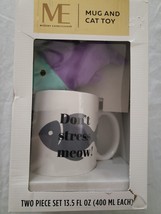 Modern Expressions Mug and Cat Toy - 2 Piece Set - Don’t Stress Meow! - £8.41 GBP