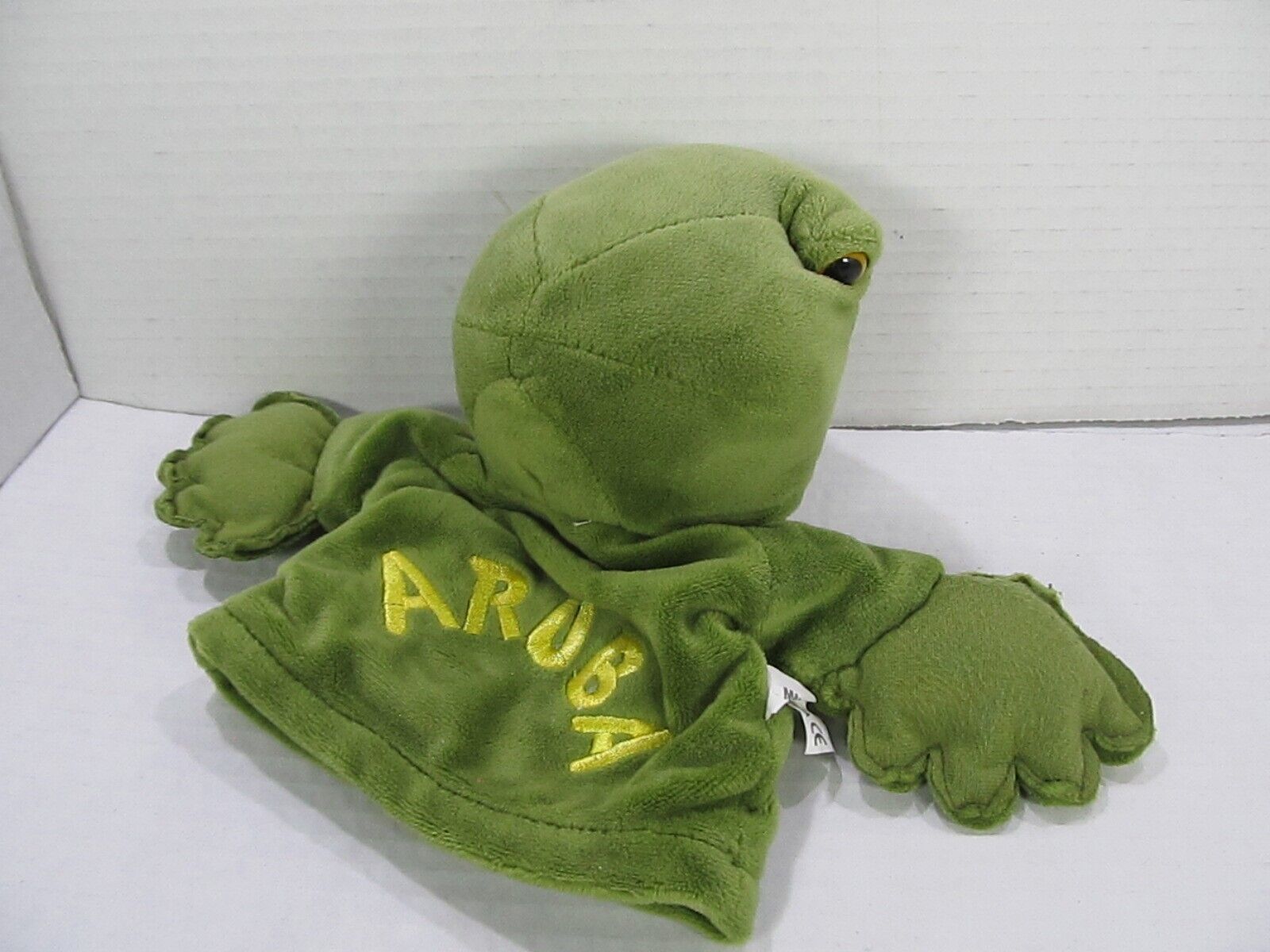 Unbranded Green Iguana Lizard hand puppet Embroidered ARUBA 8&quot; - $9.50
