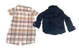 Baby Boy 12M Dress Shirt Lot Ralph Lauren Janie & Jack Carter’s Plaid Striped image 9