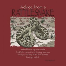 Rattlesnake T-shirt Advice Short Sleeve S M L L 2XL Red Navy Cotton NEW NWT - £17.40 GBP